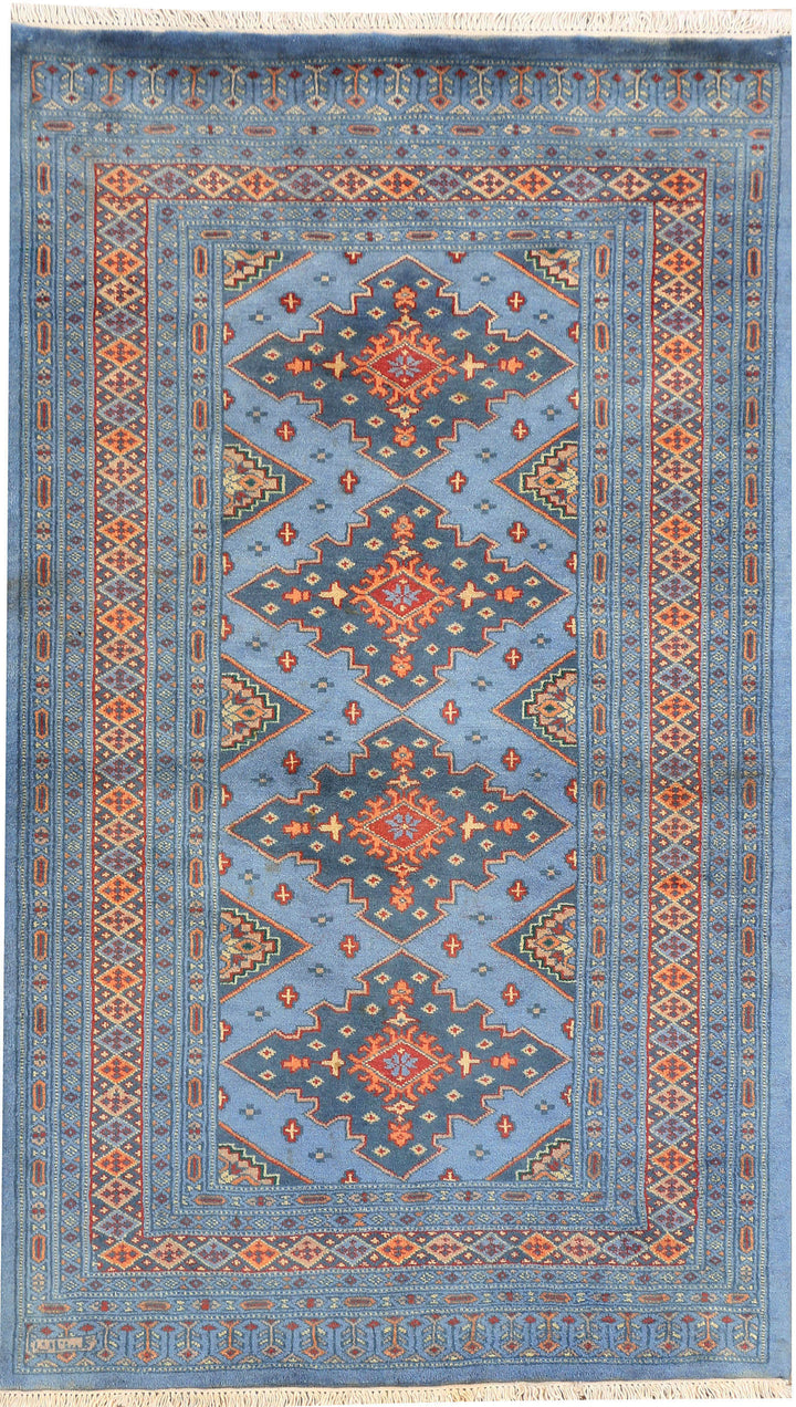 Light Steel Blue Jaldar 3' 2 x 5' 4 - No. 44253 - ALRUG Rug Store