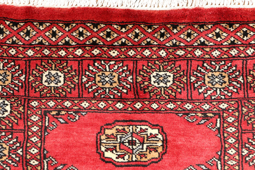Firebrick Bokhara 2' 6 x 4' 2 - No. 44323 - ALRUG Rug Store