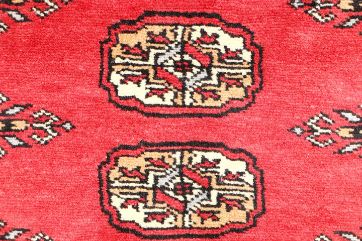 Firebrick Bokhara 2' 6 x 4' 2 - No. 44323 - ALRUG Rug Store