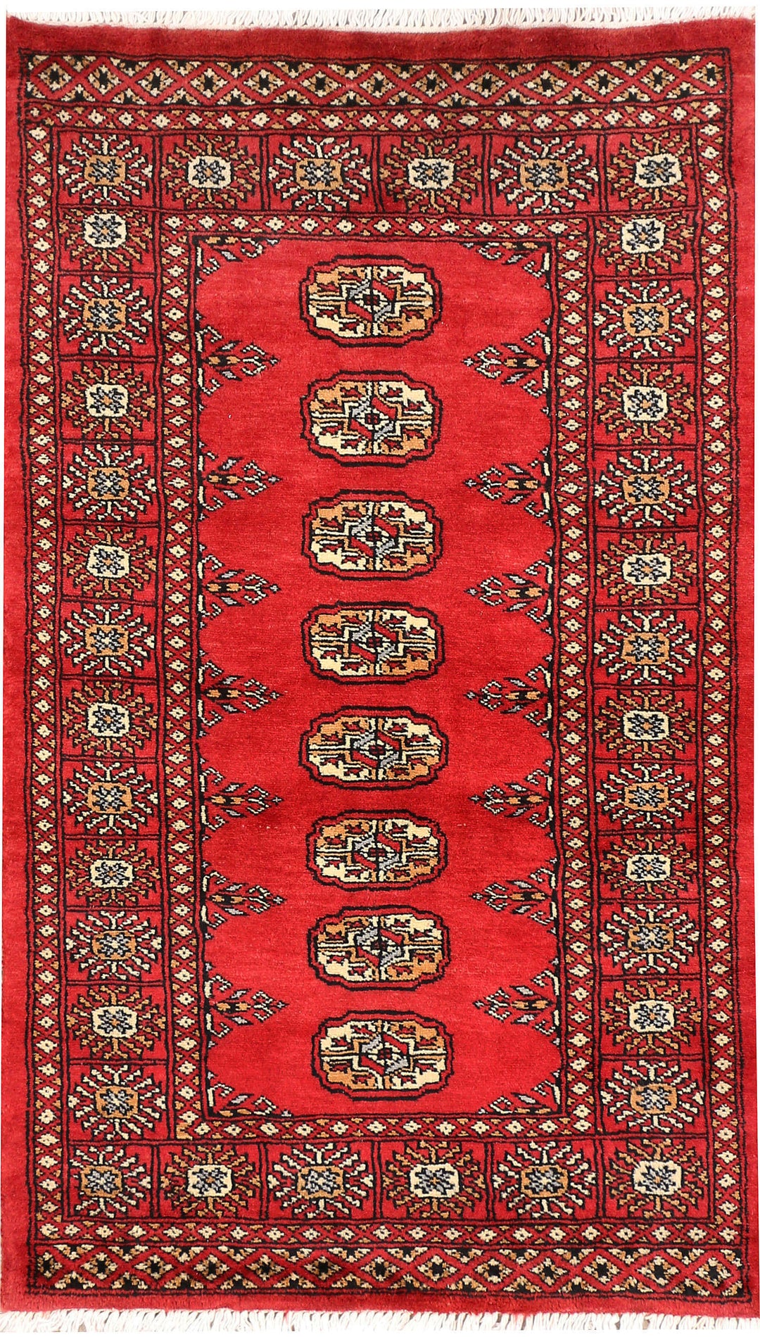 Firebrick Bokhara 2' 6 x 4' 2 - No. 44323 - ALRUG Rug Store