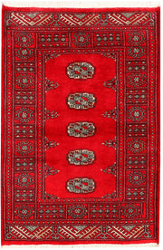 Dark Red Bokhara 2' 7 x 3' 10 - No. 44356 - ALRUG Rug Store