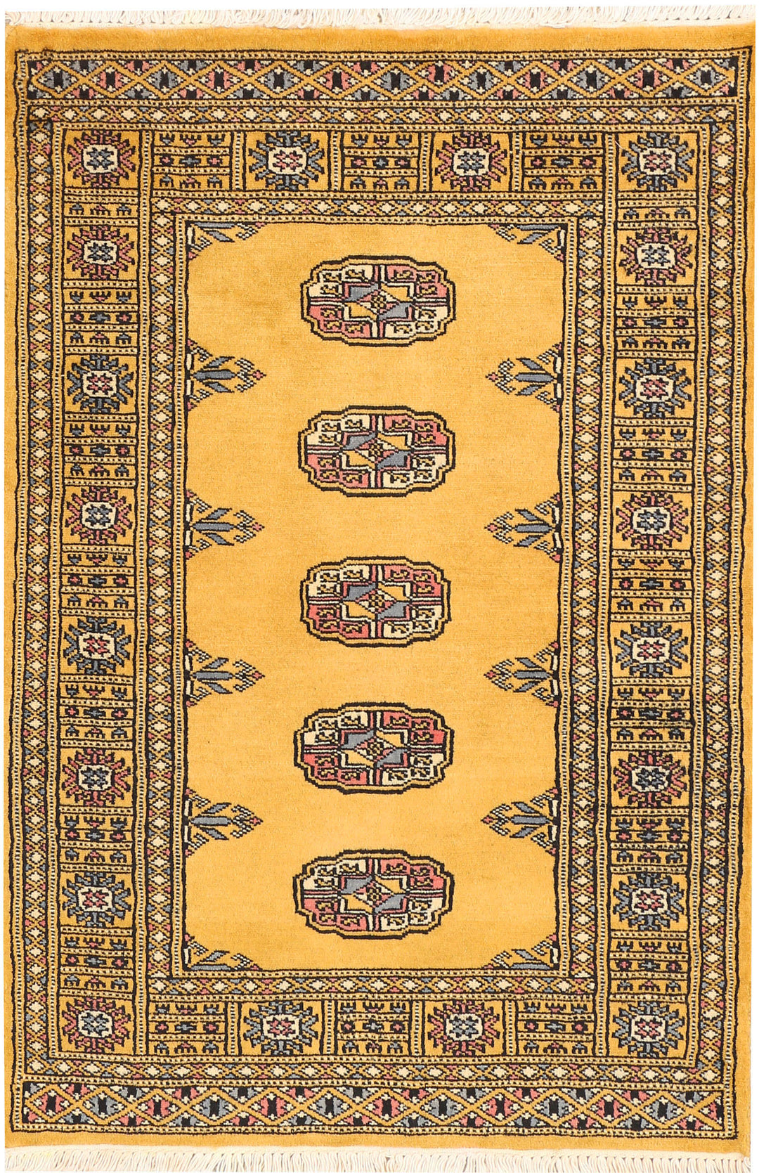 Gold Bokhara 2' 6 x 3' 10 - No. 44359 - ALRUG Rug Store