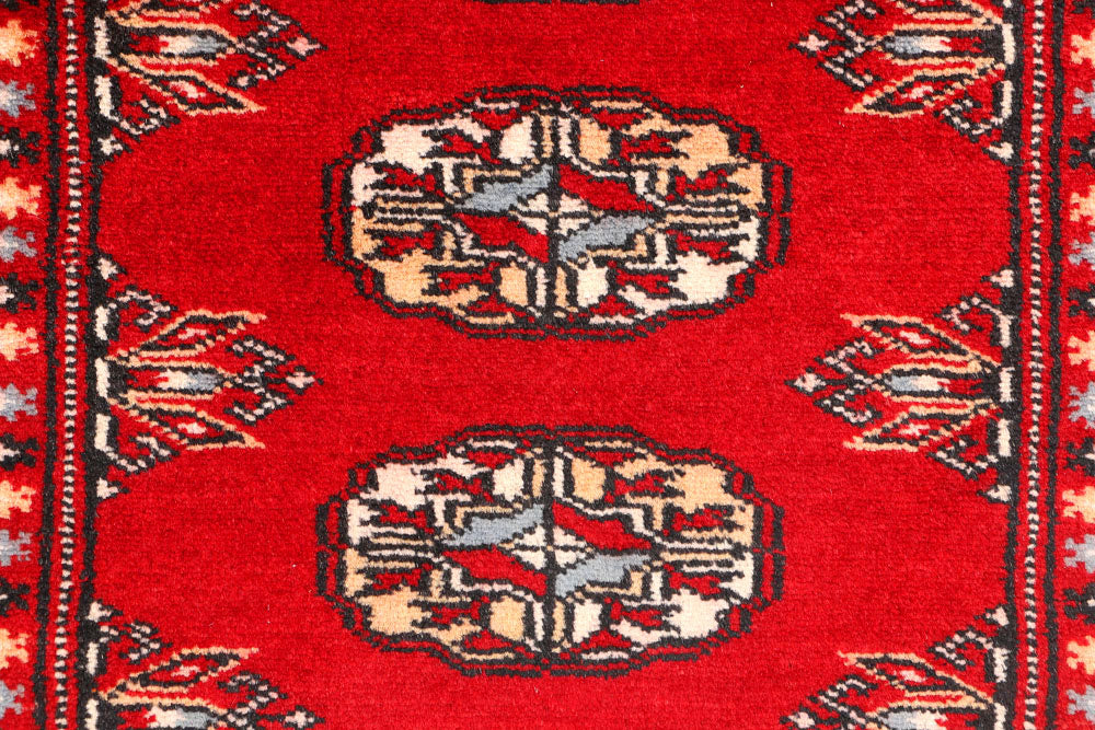 Dark Red Bokhara 2' 6 x 3' 7 - No. 44360 - ALRUG Rug Store
