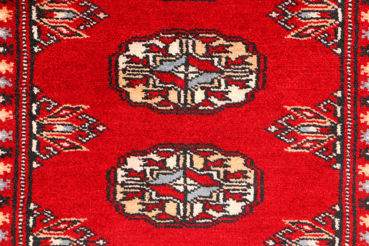 Dark Red Bokhara 2' 6 x 3' 7 - No. 44360 - ALRUG Rug Store