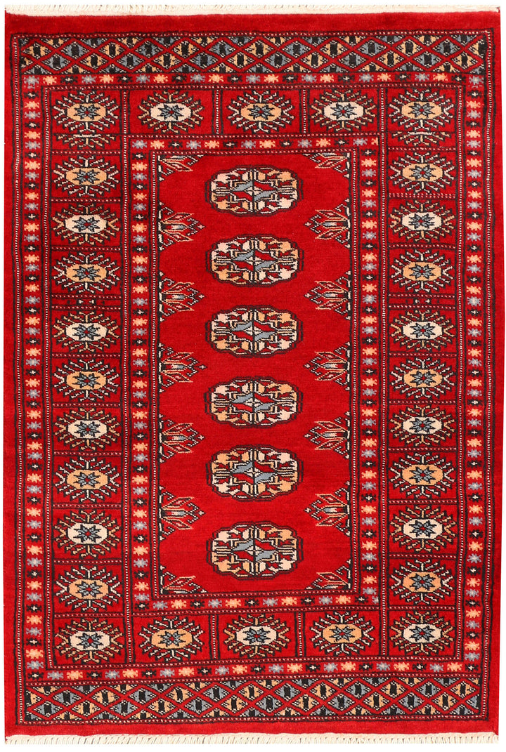 Dark Red Bokhara 2' 6 x 3' 7 - No. 44360 - ALRUG Rug Store