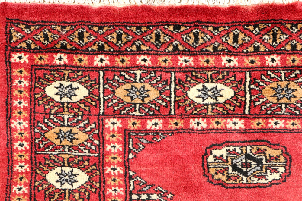Firebrick Bokhara 2' 7 x 4' - No. 44363 - ALRUG Rug Store