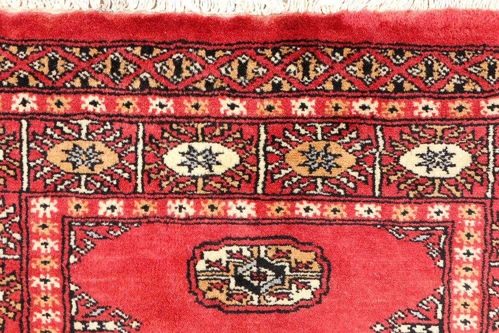 Firebrick Bokhara 2' 7 x 4' - No. 44363 - ALRUG Rug Store