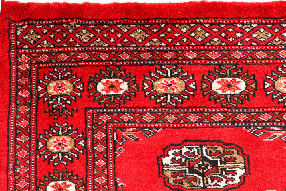 Red Bokhara 2' 6 x 4' - No. 44373 - ALRUG Rug Store