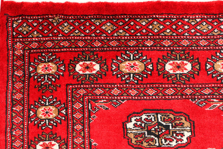 Red Bokhara 2' 6 x 4' - No. 44373 - ALRUG Rug Store