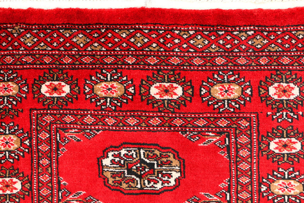 Red Bokhara 2' 6 x 4' - No. 44373 - ALRUG Rug Store