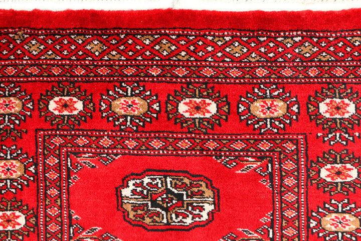 Red Bokhara 2' 6 x 4' - No. 44373 - ALRUG Rug Store