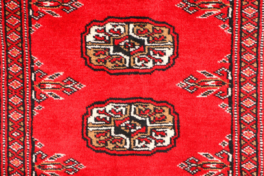 Red Bokhara 2' 6 x 4' - No. 44373 - ALRUG Rug Store