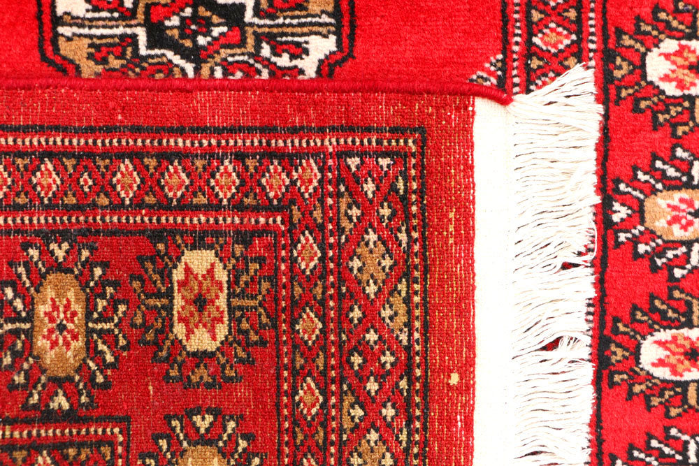Red Bokhara 2' 6 x 4' - No. 44373 - ALRUG Rug Store