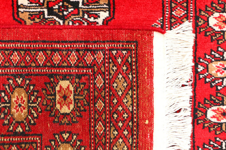 Red Bokhara 2' 6 x 4' - No. 44373 - ALRUG Rug Store