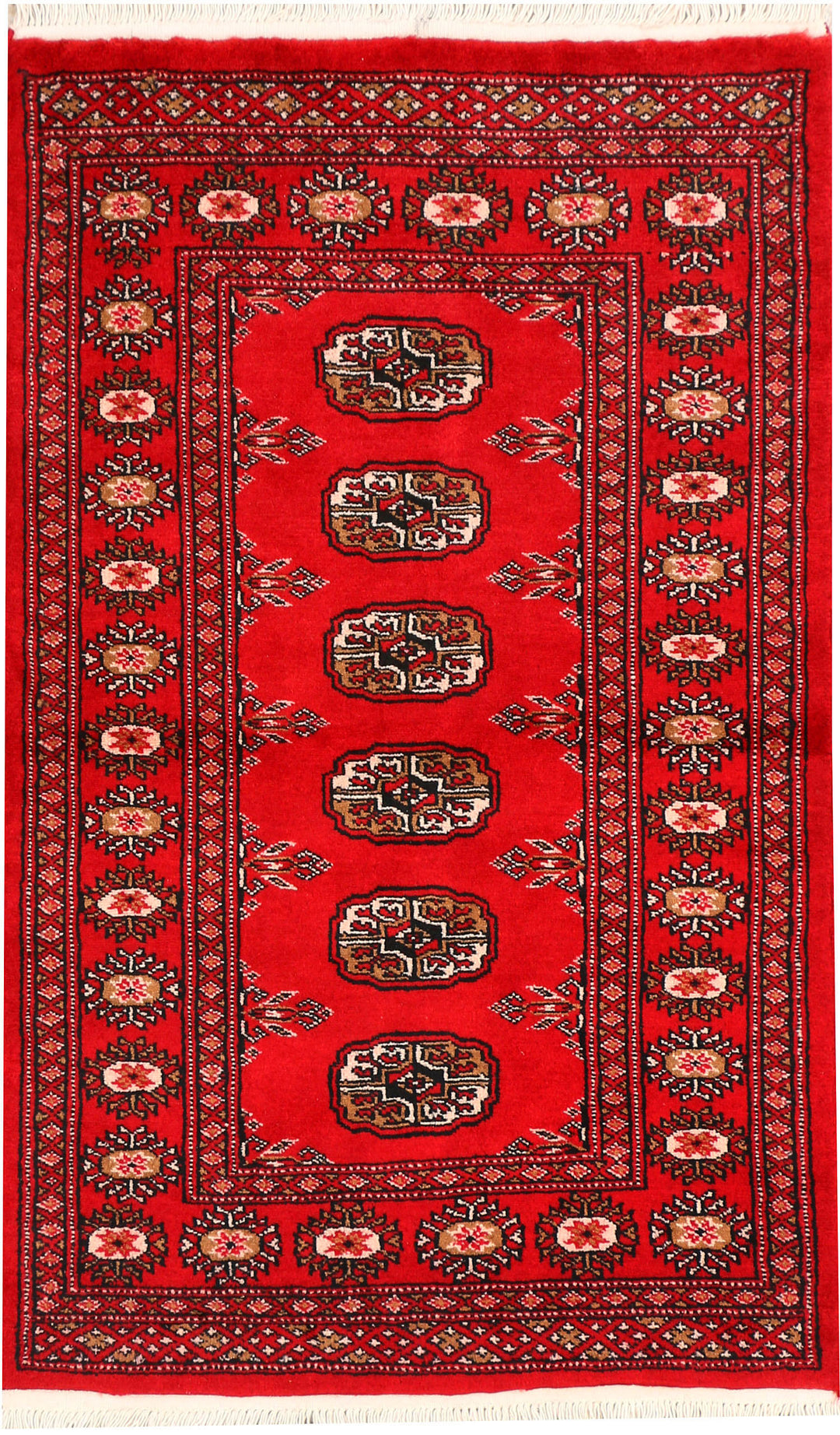 Red Bokhara 2' 6 x 4' - No. 44373 - ALRUG Rug Store