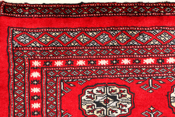 Red Bokhara 2' 7 x 4' 2 - No. 44377 - ALRUG Rug Store