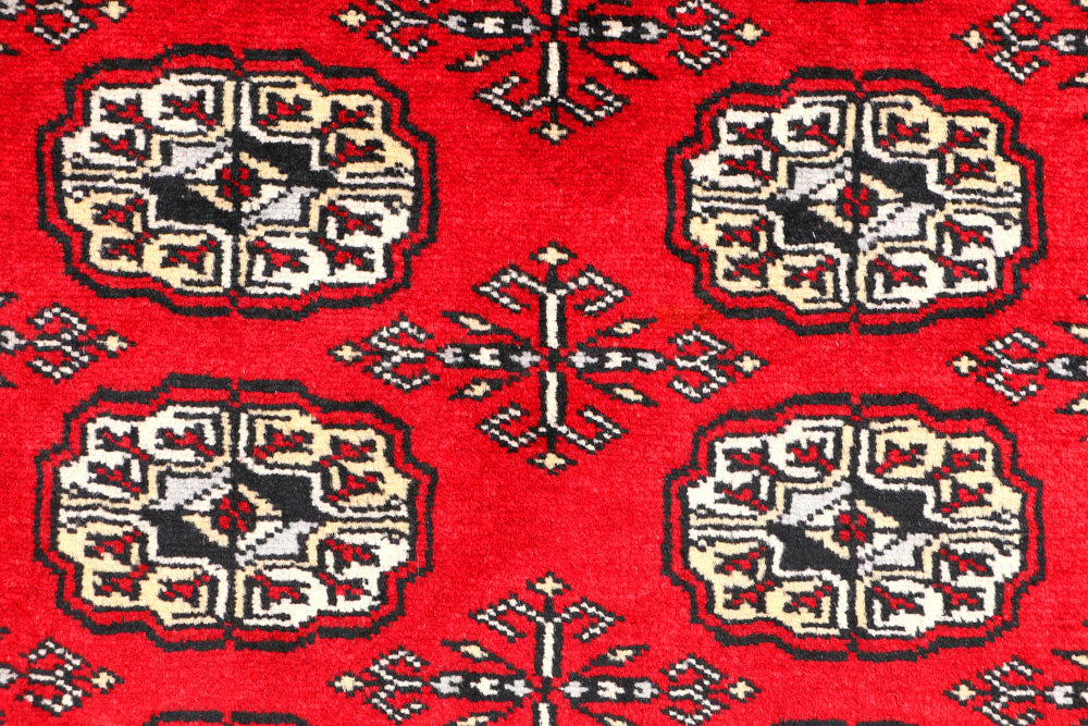 Red Bokhara 2' 7 x 4' 2 - No. 44377 - ALRUG Rug Store