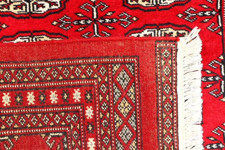 Red Bokhara 2' 7 x 4' 2 - No. 44377 - ALRUG Rug Store