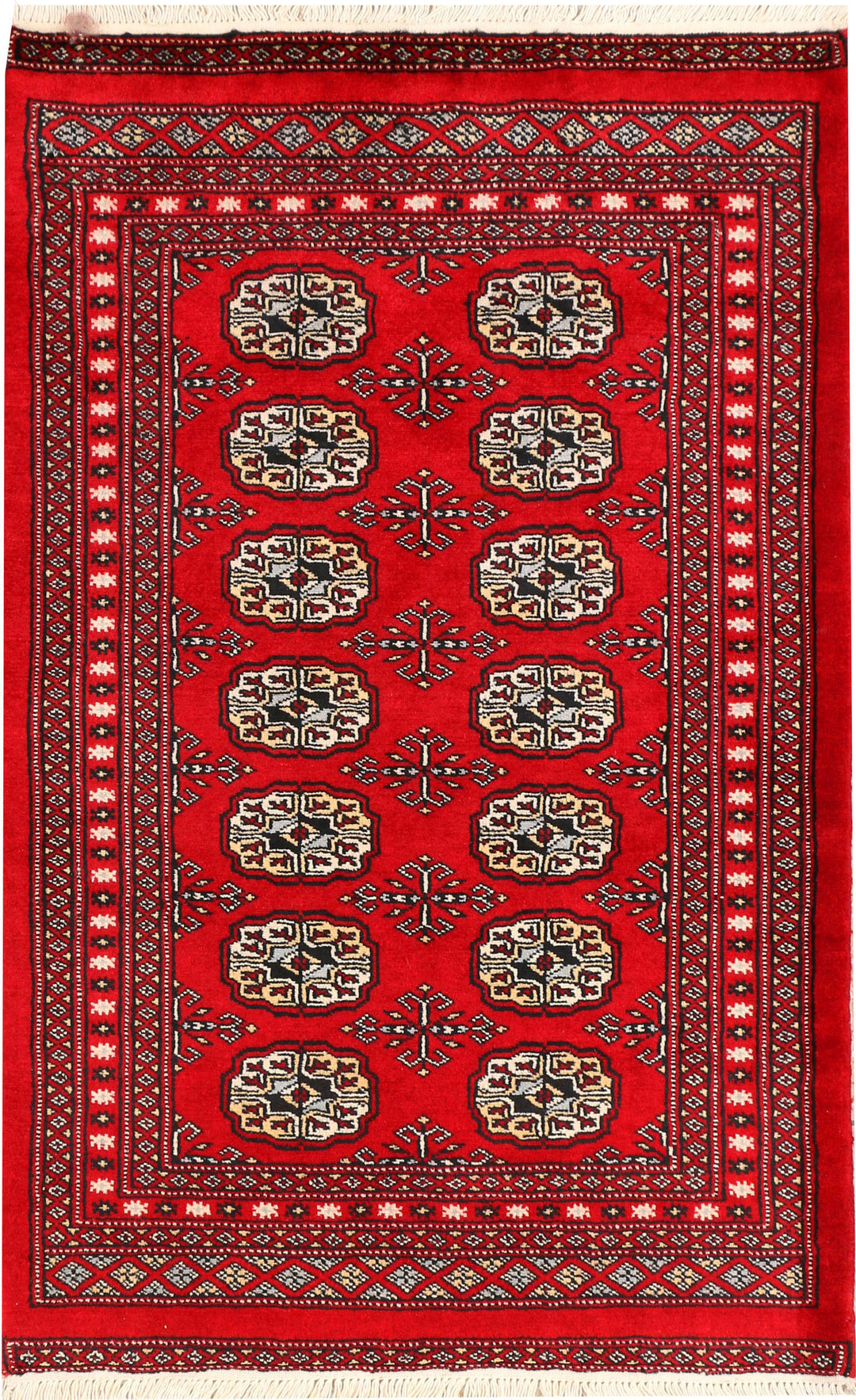 Red Bokhara 2' 7 x 4' 2 - No. 44377 - ALRUG Rug Store