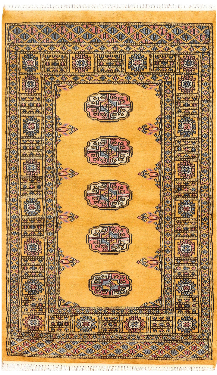Gold Bokhara 2' 6 x 4' 1 - No. 44385 - ALRUG Rug Store