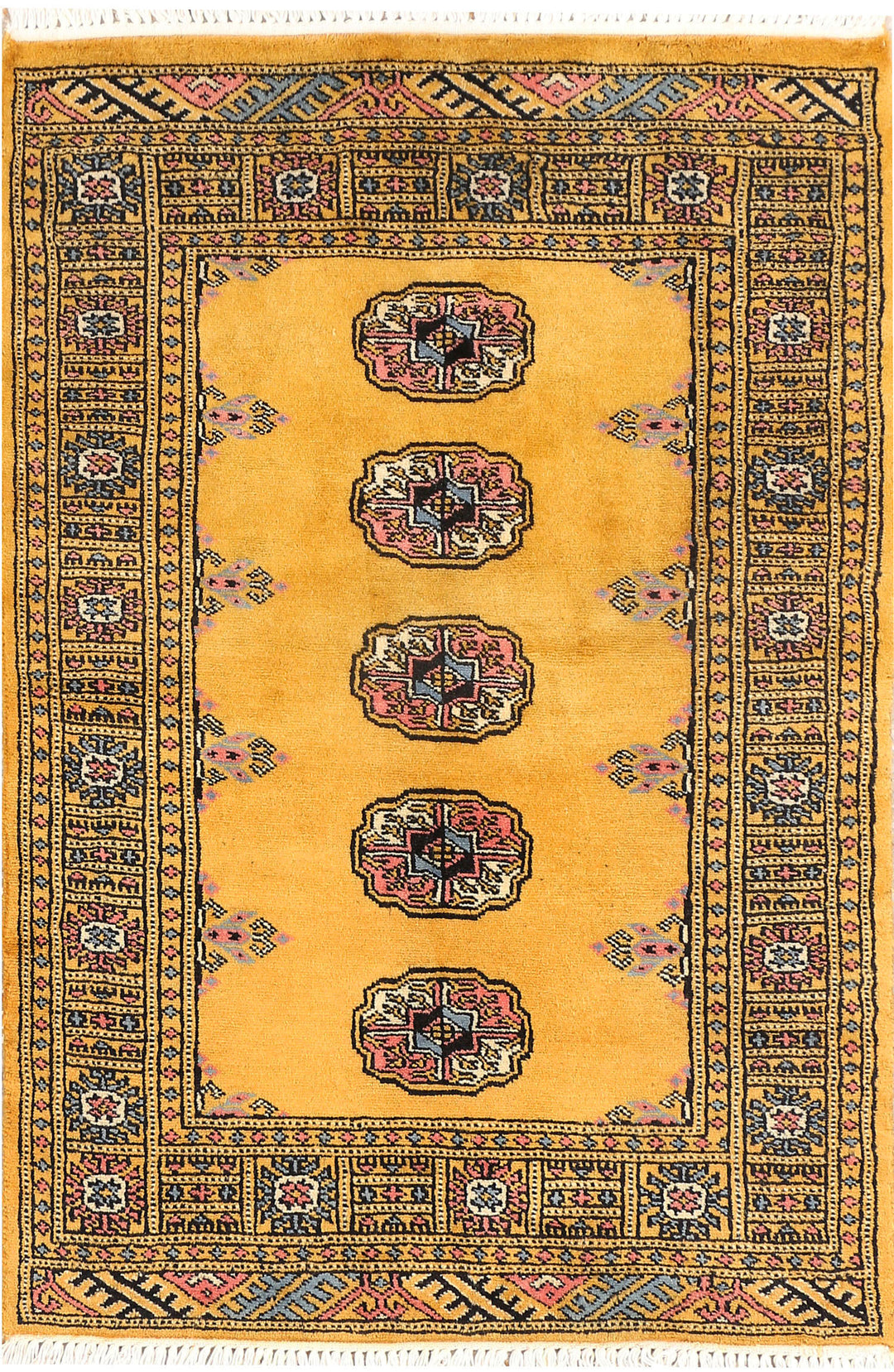 Gold Bokhara 2' 6 x 3' 10 - No. 44388 - ALRUG Rug Store