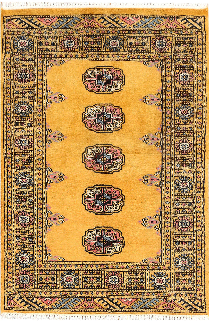 Gold Bokhara 2' 6 x 3' 10 - No. 44388 - ALRUG Rug Store