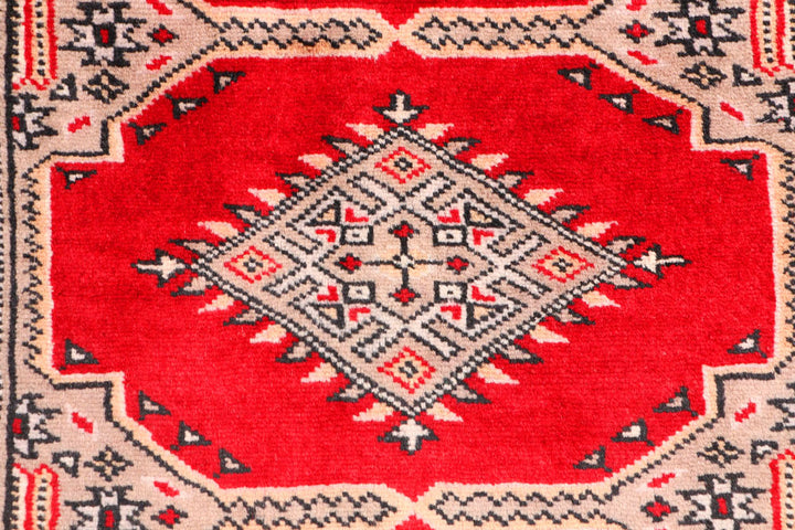 Red Jaldar 2' 4 x 4' 2 - No. 44406 - ALRUG Rug Store