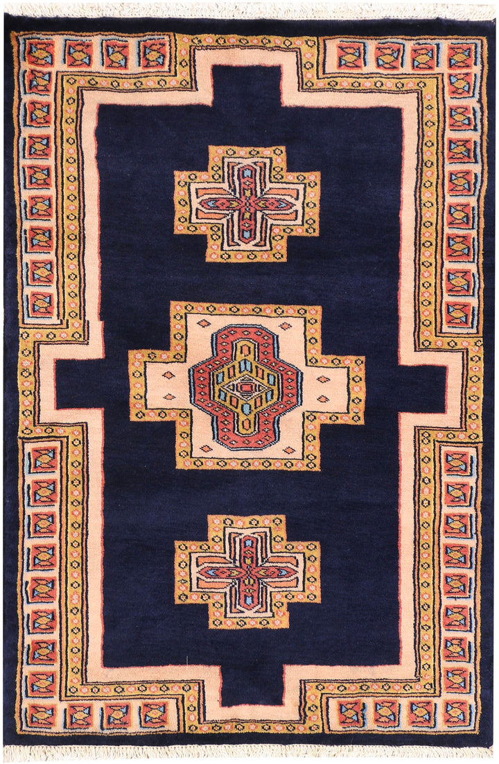 Midnight Blue Jaldar 2' 7 x 3' 9 - No. 44415 - ALRUG Rug Store