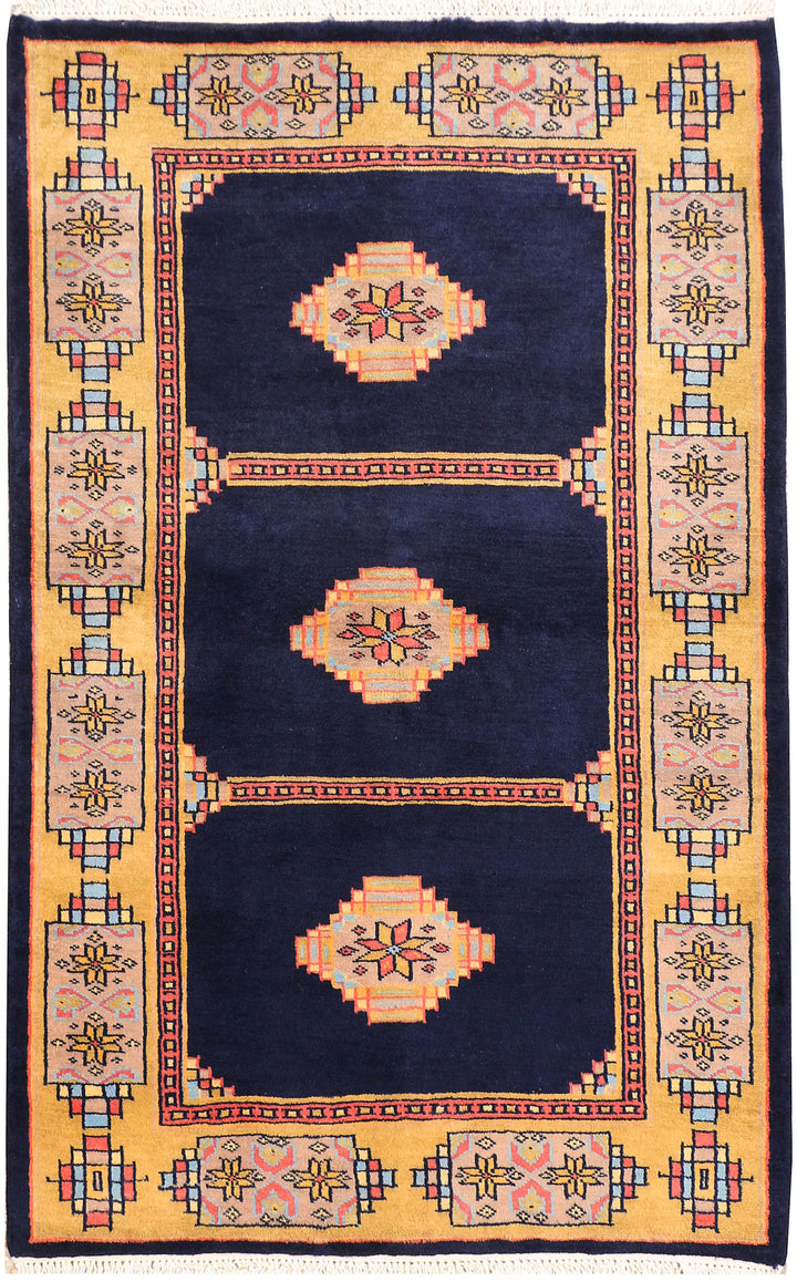 Midnight Blue Jaldar 2'  7" x 4' " - No. QA47444