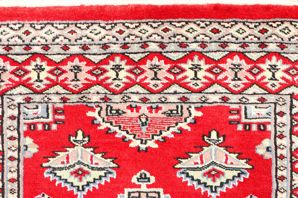 Red Caucasian 2' 6 x 3' 10 - No. 44479 - ALRUG Rug Store
