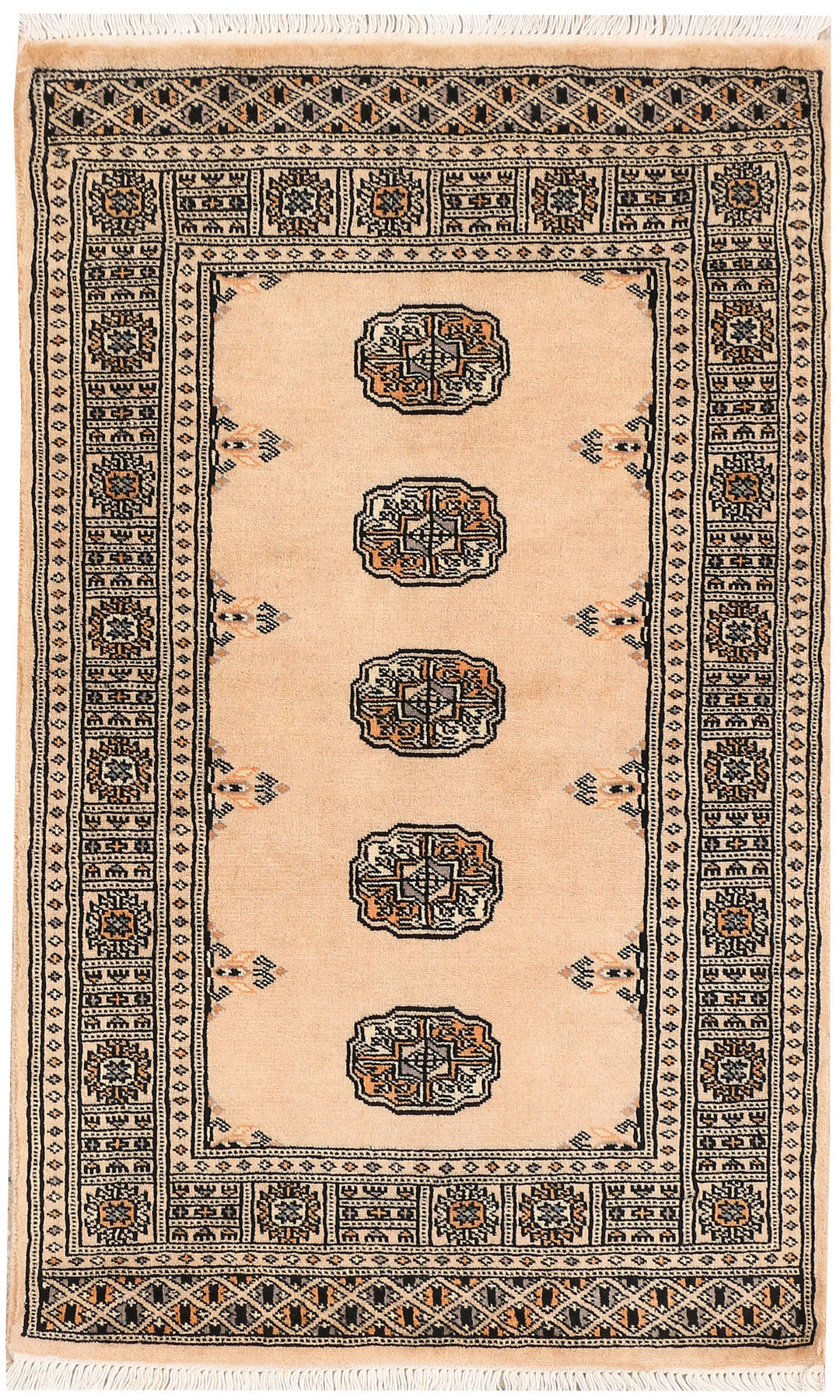 Tan Bokhara 2' 7 x 4' 2 - No. 44513 - ALRUG Rug Store