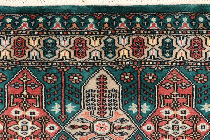 Teal Caucasian 2'  7" x 3'  10" - No. QA93885