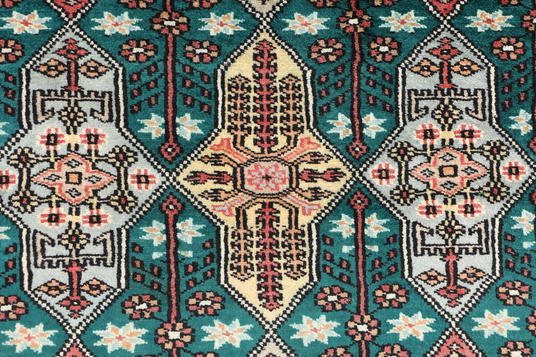 Teal Caucasian 2'  7" x 3'  10" - No. QA93885