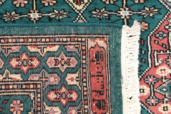 Teal Caucasian 2' 7 x 4' 1 - No. 44572 - ALRUG Rug Store