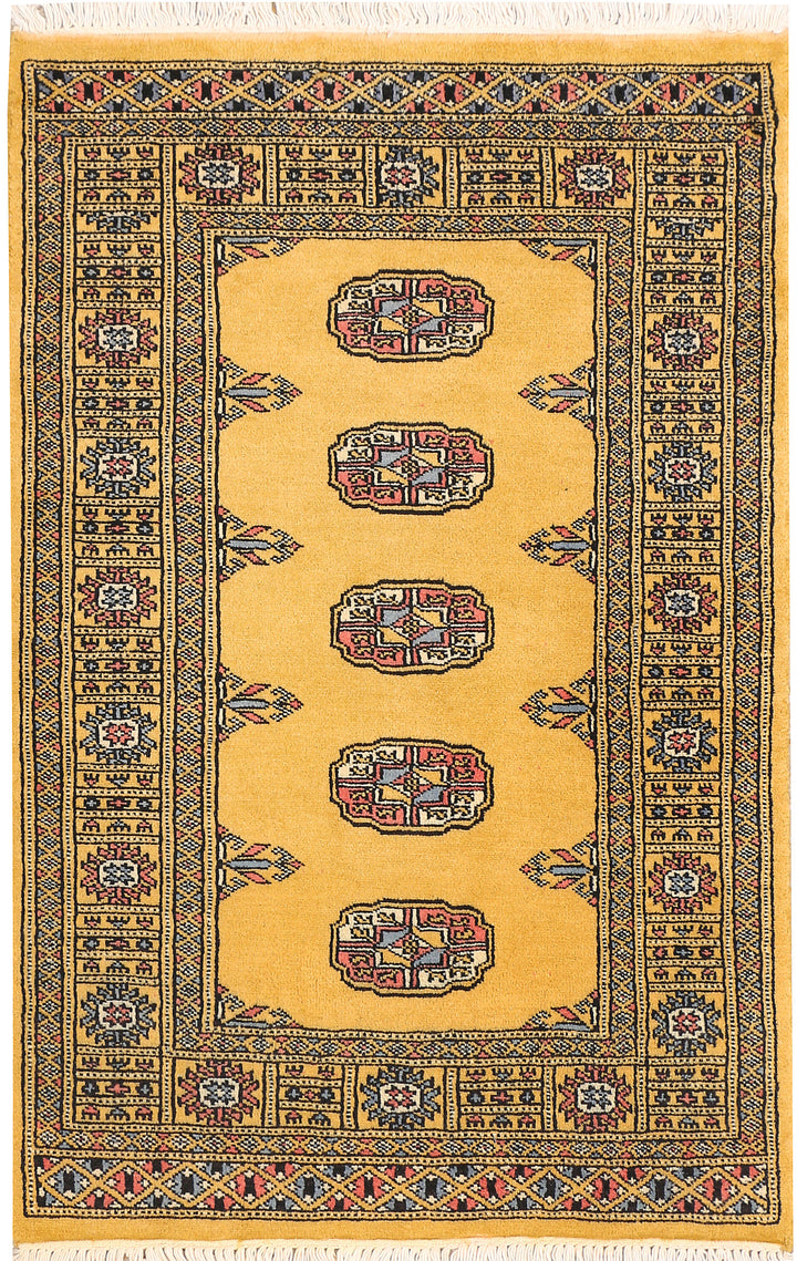 Gold Bokhara 2' 6 x 3' 9 - No. 44590 - ALRUG Rug Store