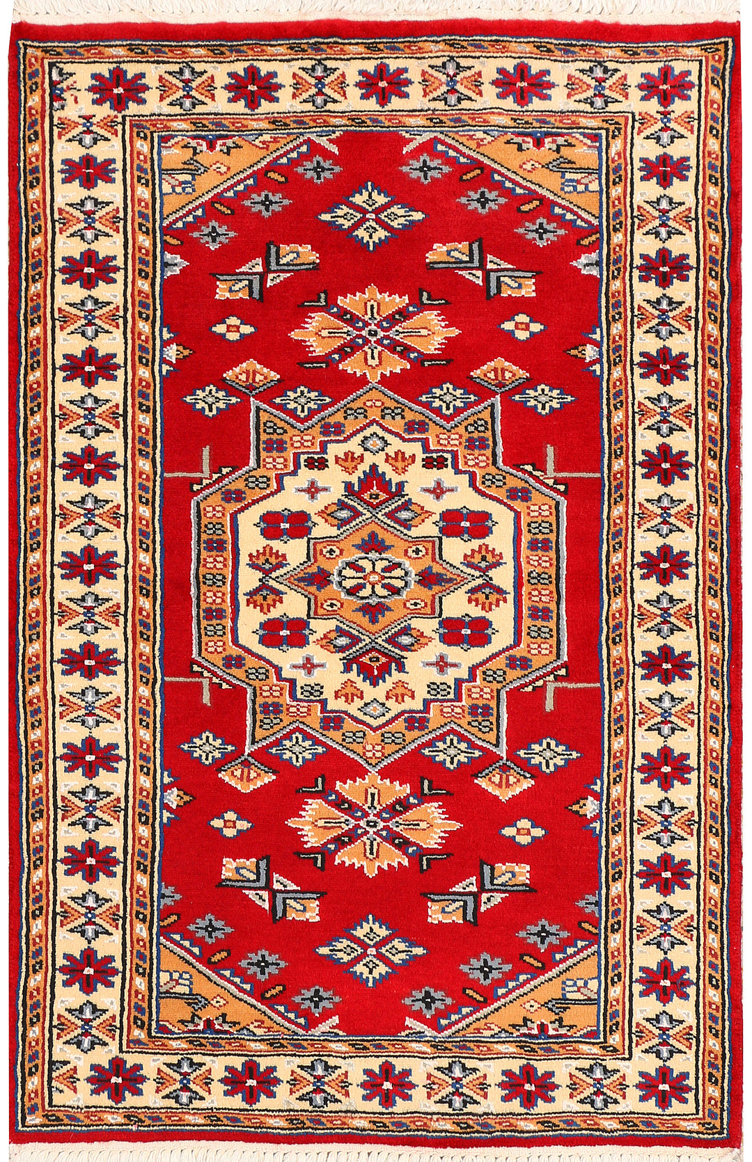 Red Caucasian 2' 7 x 3' 10 - No. 44592 - ALRUG Rug Store