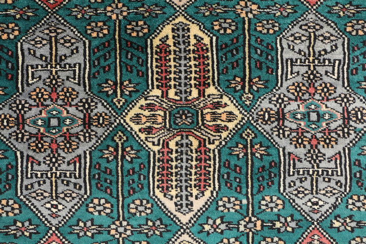 Teal Caucasian 2' 7 x 3' 8 - No. 44607 - ALRUG Rug Store