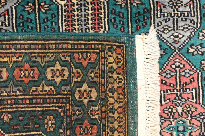 Teal Caucasian 2' 7 x 3' 8 - No. 44607 - ALRUG Rug Store