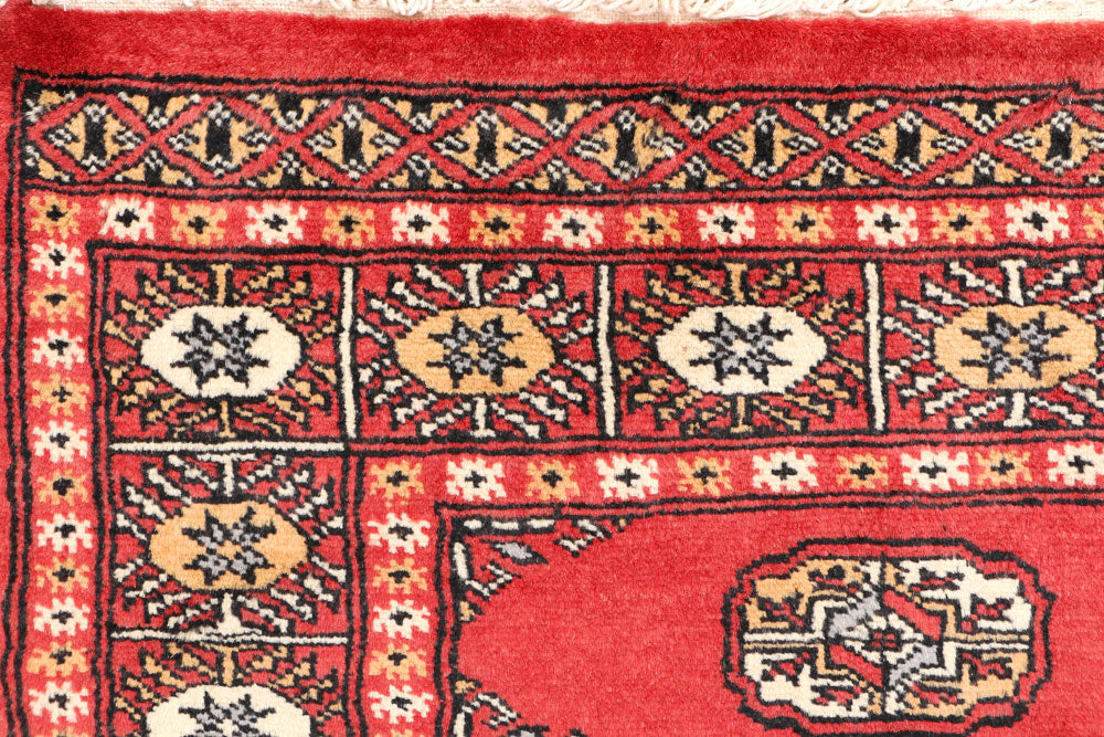 Indian Red Bokhara 2' 7 x 4' 2 - No. 44629 - ALRUG Rug Store