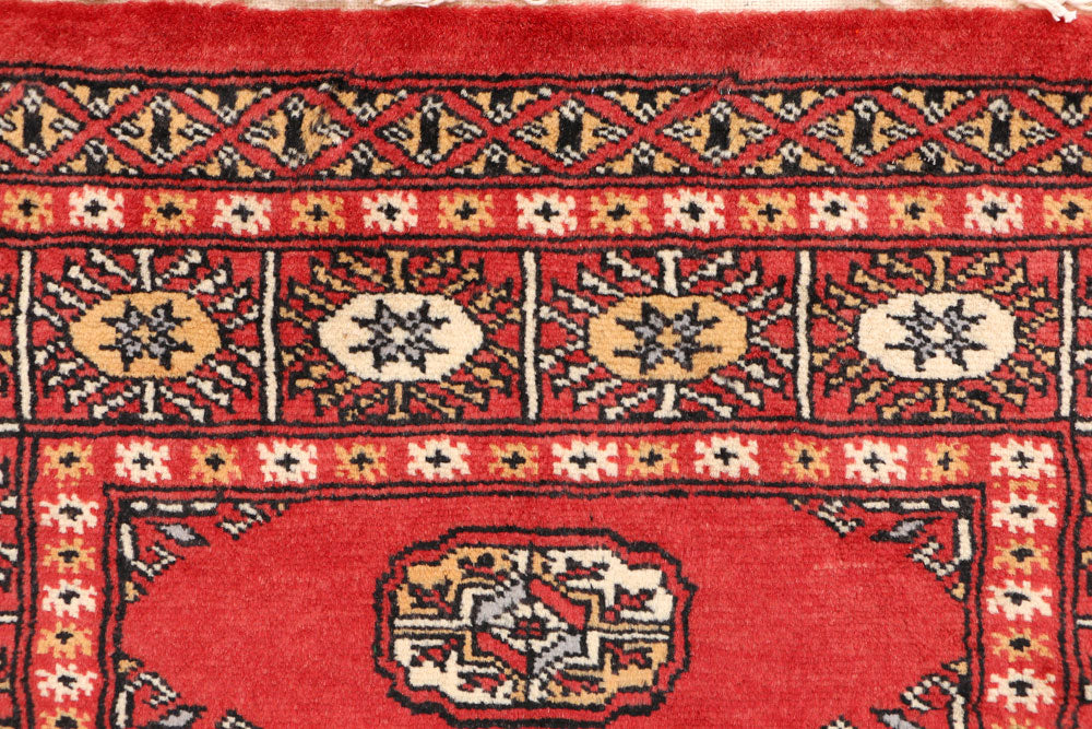 Indian Red Bokhara 2' 7 x 4' 2 - No. 44629 - ALRUG Rug Store