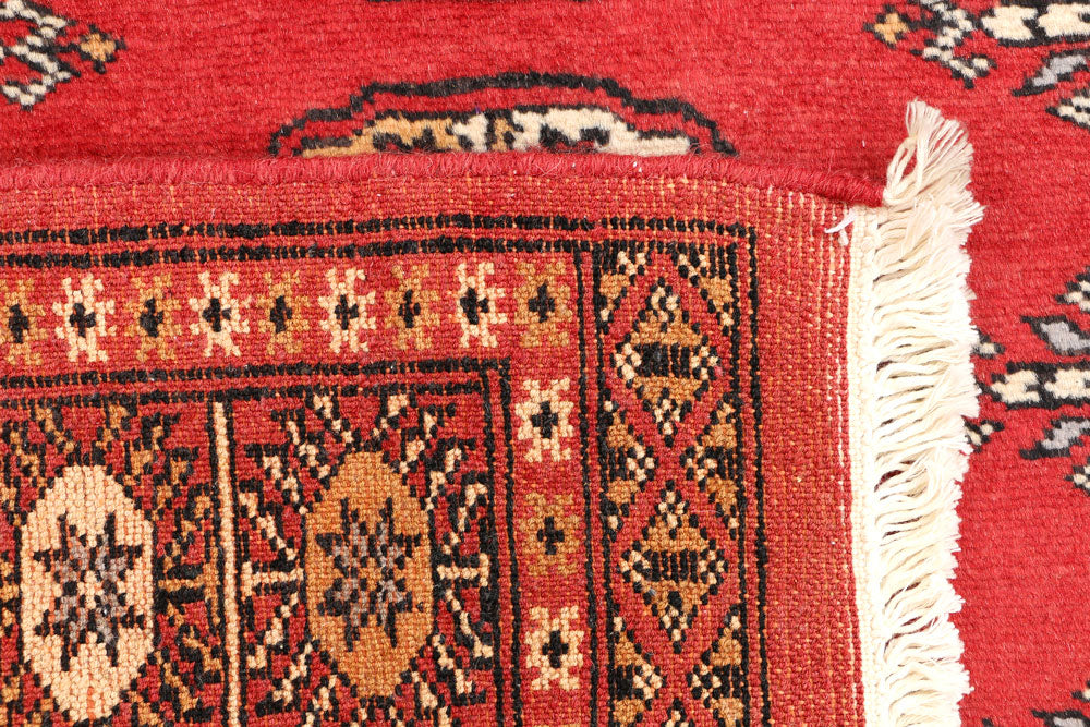 Indian Red Bokhara 2' 7 x 4' 2 - No. 44629 - ALRUG Rug Store