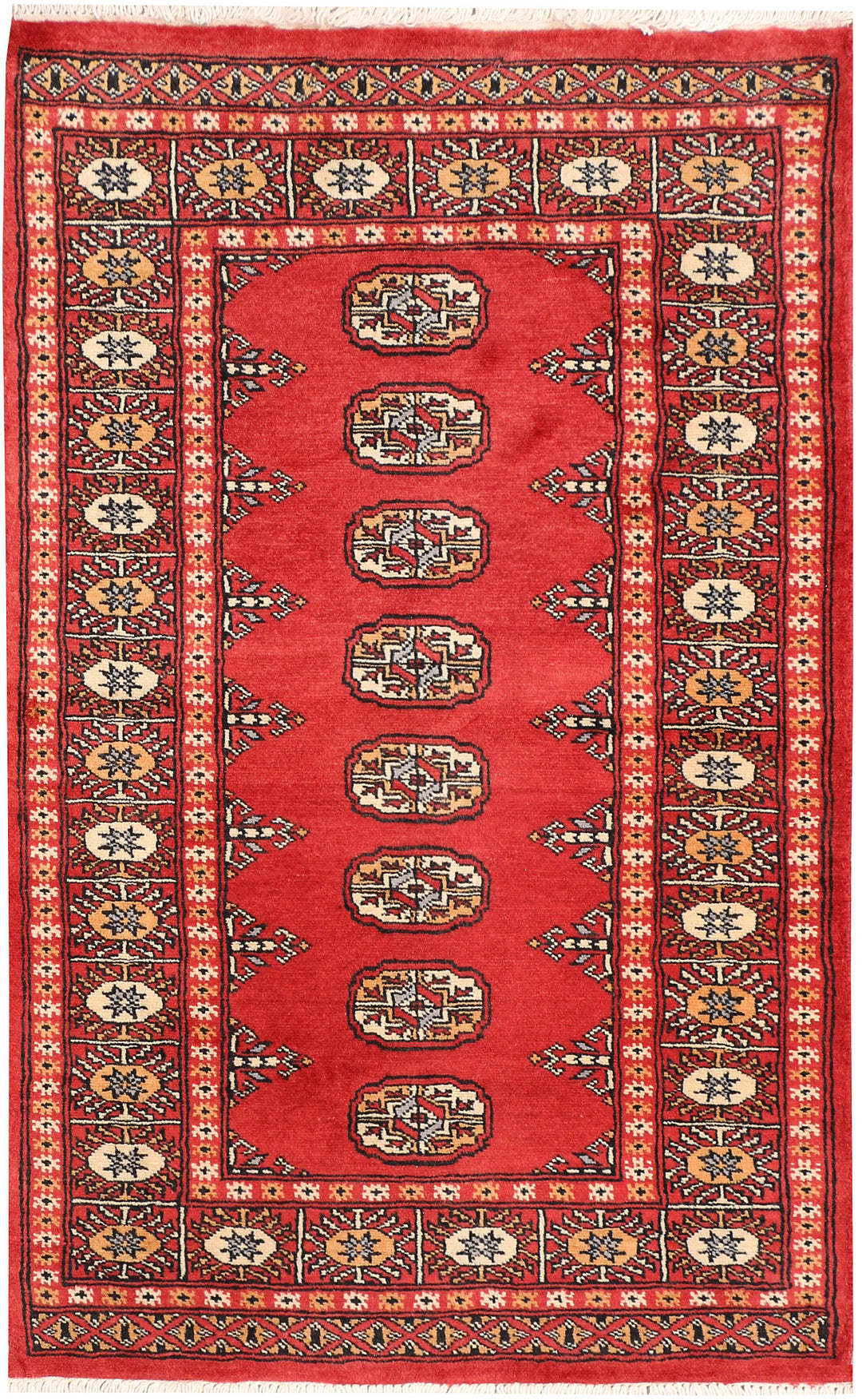 Indian Red Bokhara 2' 7 x 4' 2 - No. 44629 - ALRUG Rug Store