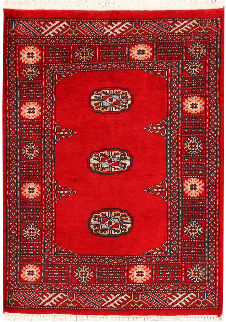 Red Bokhara 2' 7 x 3' 6 - No. 44635 - ALRUG Rug Store