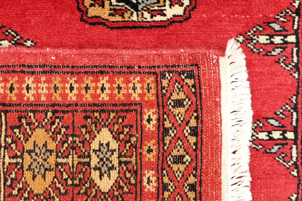 Indian Red Bokhara 2' 7 x 4' - No. 44642 - ALRUG Rug Store
