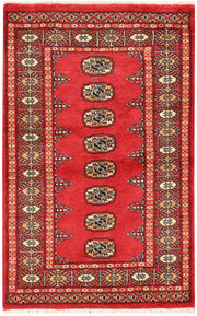 Indian Red Bokhara 2' 7 x 4' - No. 44642 - ALRUG Rug Store