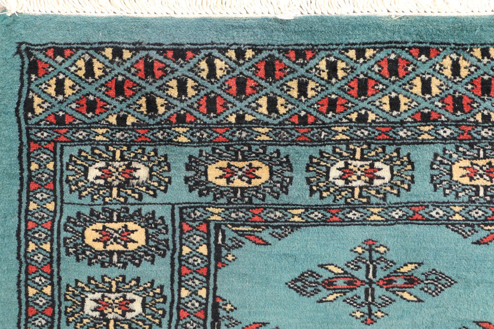 Teal Butterfly 2' 4 x 3' 9 - No. 44643 - ALRUG Rug Store