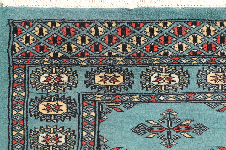 Teal Butterfly 2' 4 x 3' 9 - No. 44643 - ALRUG Rug Store
