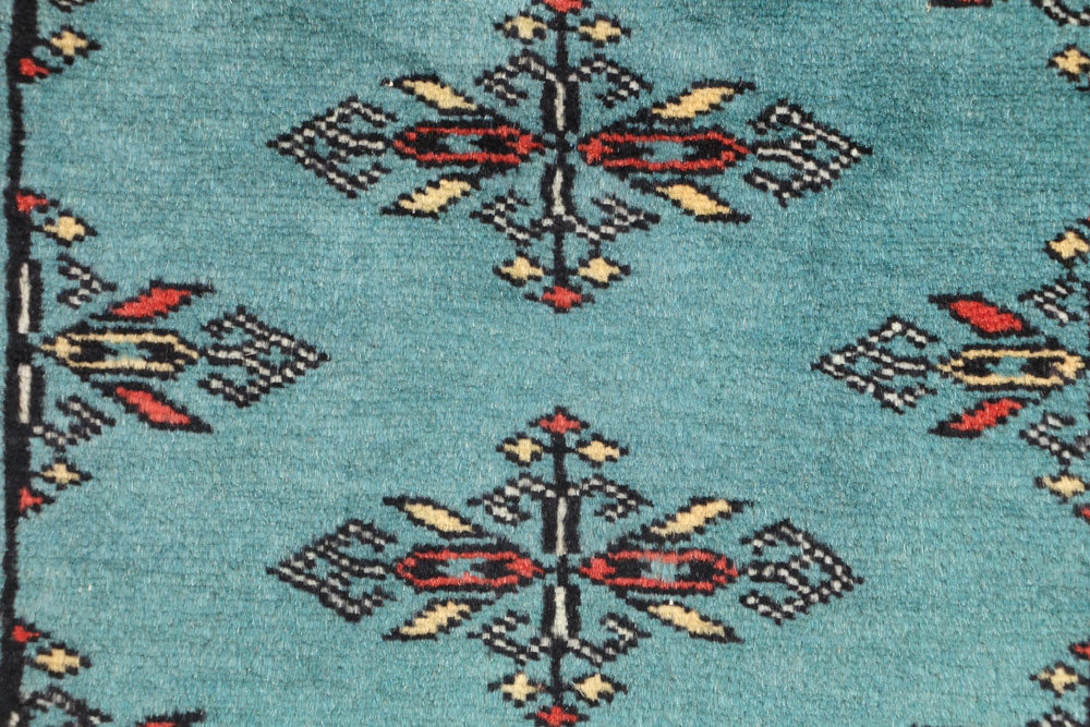 Teal Butterfly 2' 4 x 3' 9 - No. 44643 - ALRUG Rug Store
