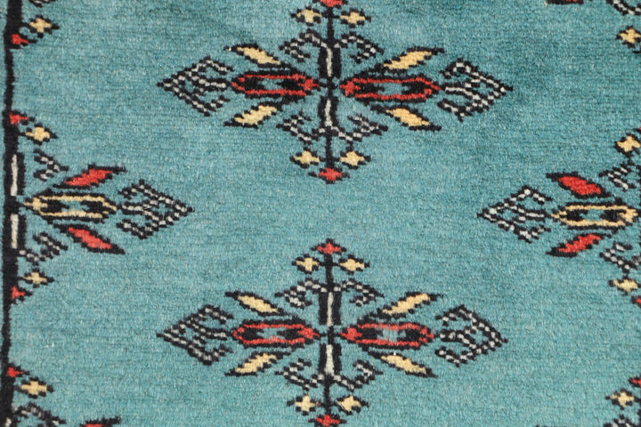 Teal Butterfly 2' 4 x 3' 9 - No. 44643 - ALRUG Rug Store
