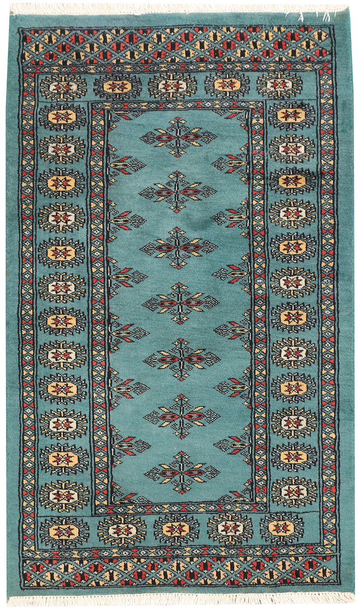 Teal Butterfly 2' 4 x 3' 9 - No. 44643 - ALRUG Rug Store